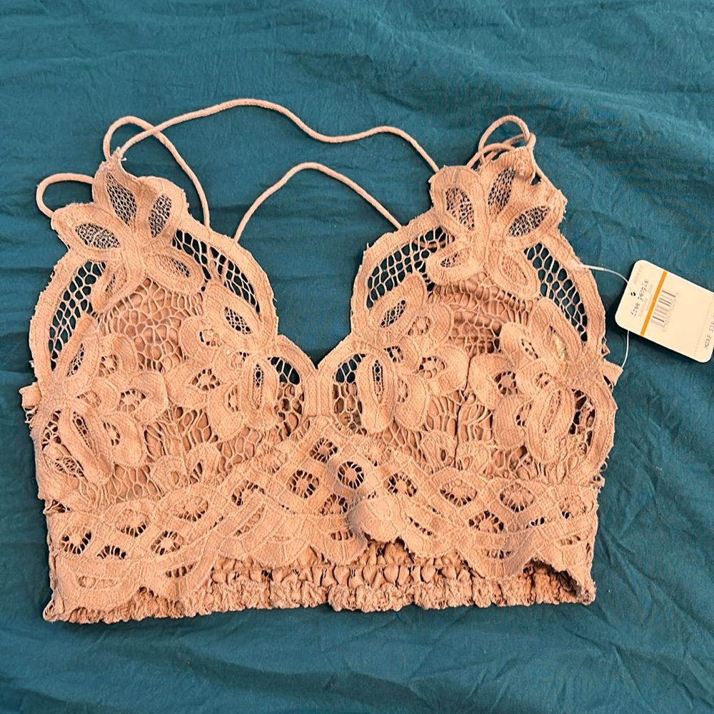 NWT Free people adella bralette hazelnut small